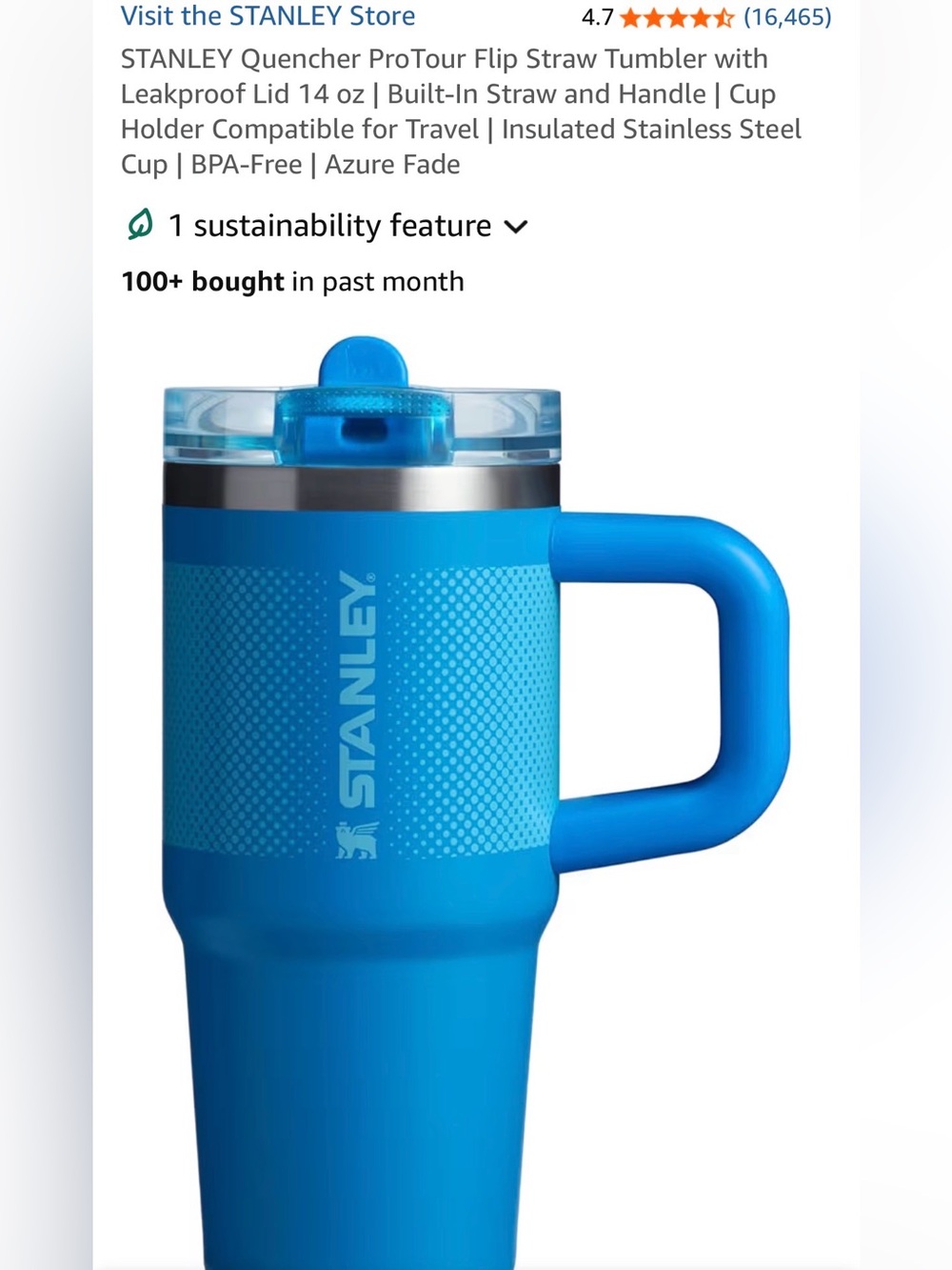 14oz Stanley tumbler